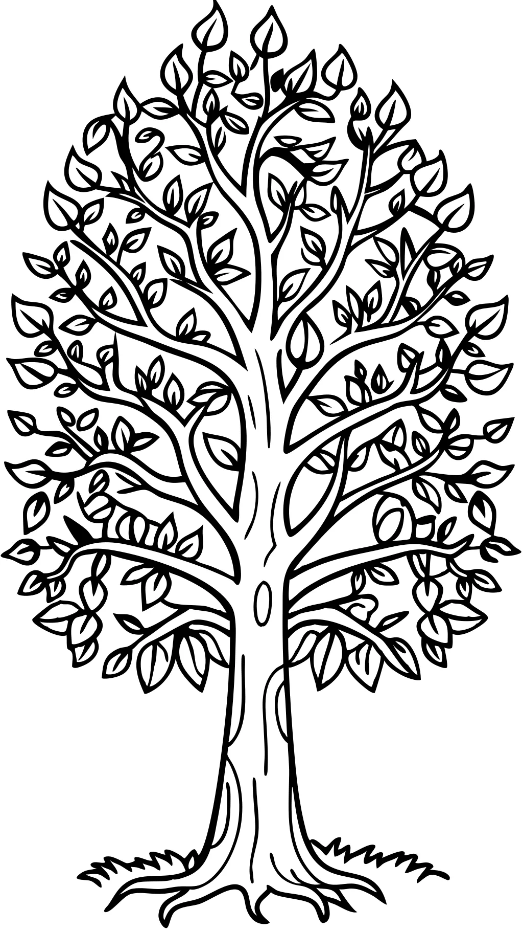 trees coloring pages